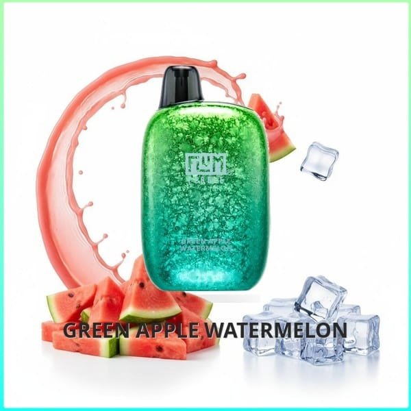 FLUM_Green_Apple_Watermelon Flum Pebble - Green Apple Watermelon