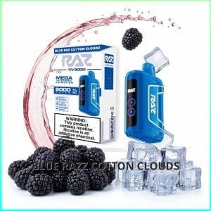 TN9000_Blue_Razz_Cotton_Clouds Raz TN9000 - Blue Razz B Pop