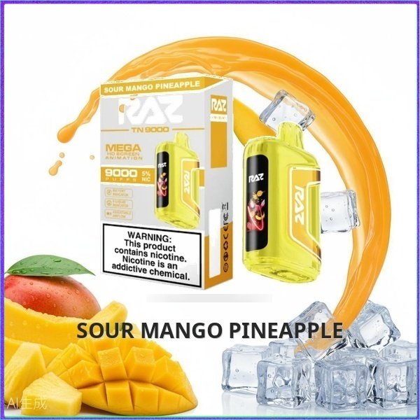 TN9000_Sour_Mango_Pineapple Raz TN9000 - Dragon Fruit Lemonade