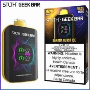Banana Burst Ice 80K Disposable by STLTH x Geek Bar