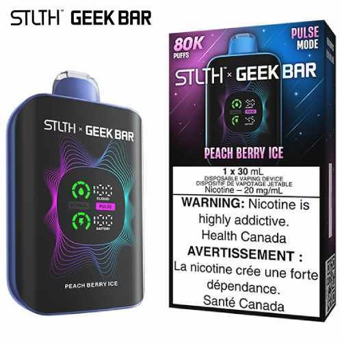 Peach Berry Ice 80K Disposable by STLTH x Geek Bar