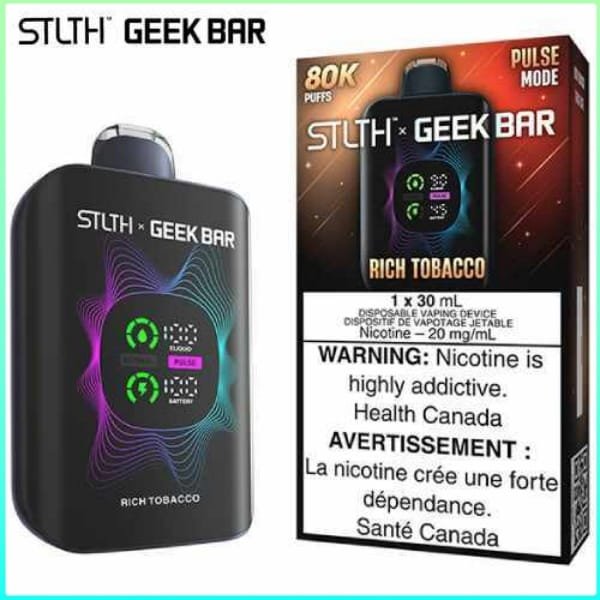 rich-tobacco-stllth-x-geek-bar-jcv Rich Tobacco 80K Disposable by STLTH x Geek Bar