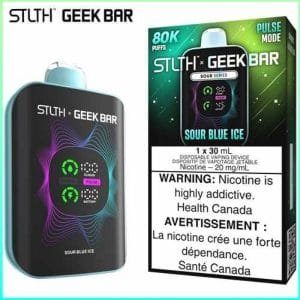Sour Blue Ice 80K Disposable by STLTH x Geek Bar