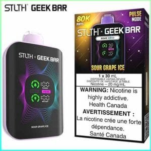 Sour Grape Ice 80K Disposable by STLTH x Geek Bar