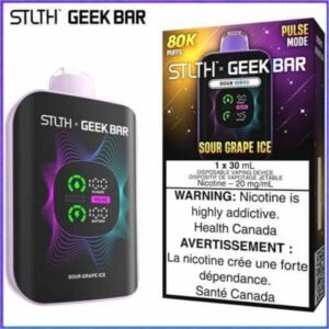 Sour Grape Ice 80K Disposable by STLTH x Geek Barr