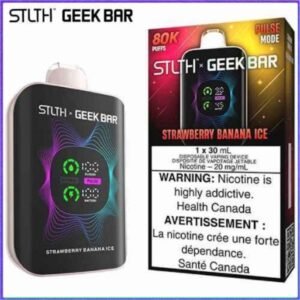 Strawberry Banana Ice 80K Disposable by STLTH x Geek Bar