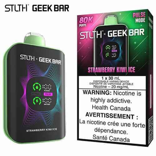 Strawberry Kiwi Ice 80K Disposable by STLTH x Geek Bar